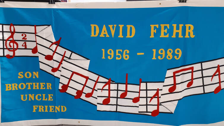 David John Fehr memorial quilt
